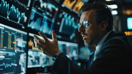 He is frustrated or angry