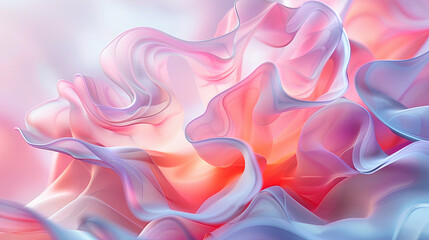 Abstract background of flowing fabric. 3d rendering, 3d illustration.