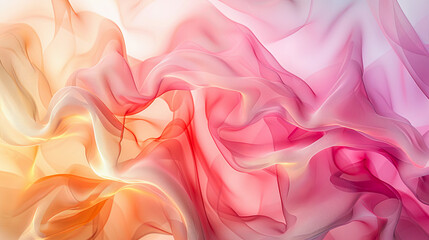 Obraz premium abstract background with smooth lines in pink, orange and yellow colors