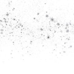 Magical Snowfall: Brilliant 3D Illustration Showcasing Descending Christmas Snowflakes