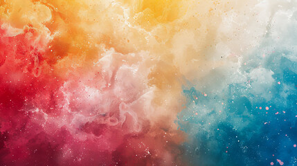 Fototapeta premium Abstract colorful watercolor background. Digital art painting. 3d rendering.