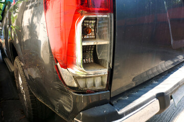 Fototapeta premium broken taillight from an accident