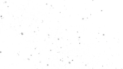 Magical Snowfall: Brilliant 3D Illustration Showcasing Descending Christmas Snowflakes