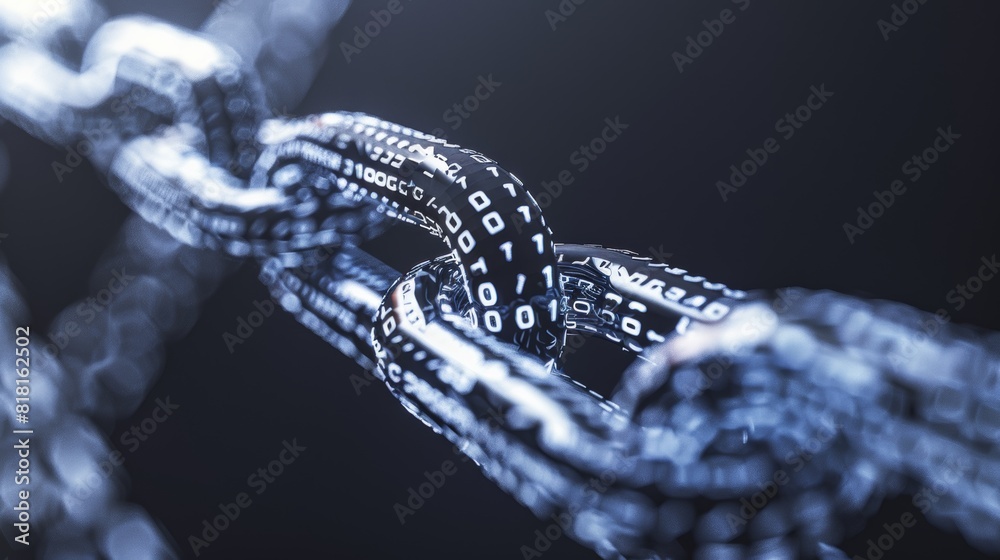 Poster an abstract representation of blockchain's decentralized nature, emphasizing its resistance to censo