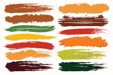 Paint Brush Stroke Grunge Texture Collection design