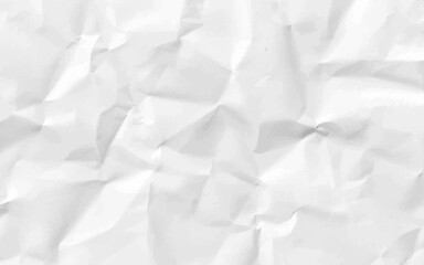 Crumpled white paper background