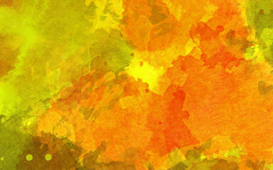 Watercolor paper background. Abstract Painted Illustration. Brush stroked painting.