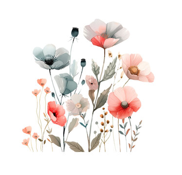 recommend clip art: Watercolor Poppy Flowers.