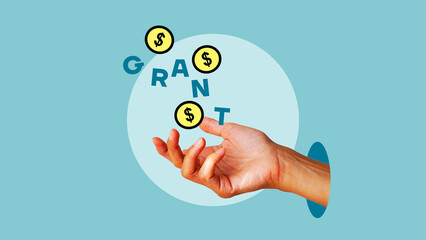 Grant funding or Research Funding as Business and financial concept