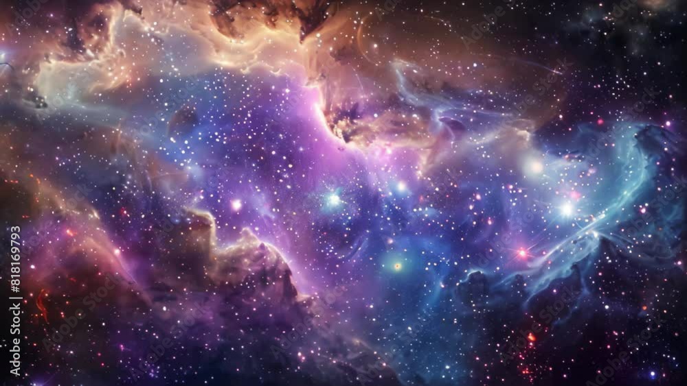 Canvas Prints a view of a vast space teeming with countless stars, creating a mesmerizing celestial spectacle, a c