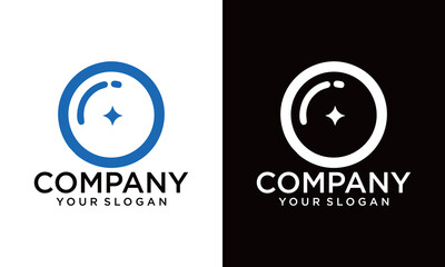 unique circle vector logo design