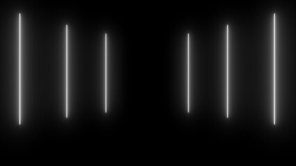 Simple in-and-out neon glowing line animation. Techno night club sparky spectrum same color generated sunbeam bg. Stripes moving energy burst cyber trendy marketing music.