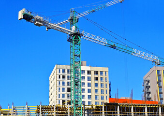 Fototapeta premium Multistory construction site