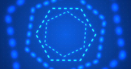 Multiple dotted technology benzene rings hexagons moving cyber computer bg. Data beams scientific chemistry formula bg design elements stock footage. Polygon cell minimal digital loop grid dots.