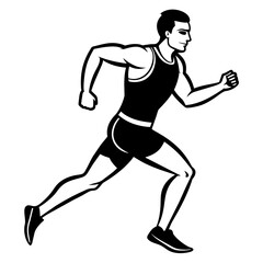 runner running vector