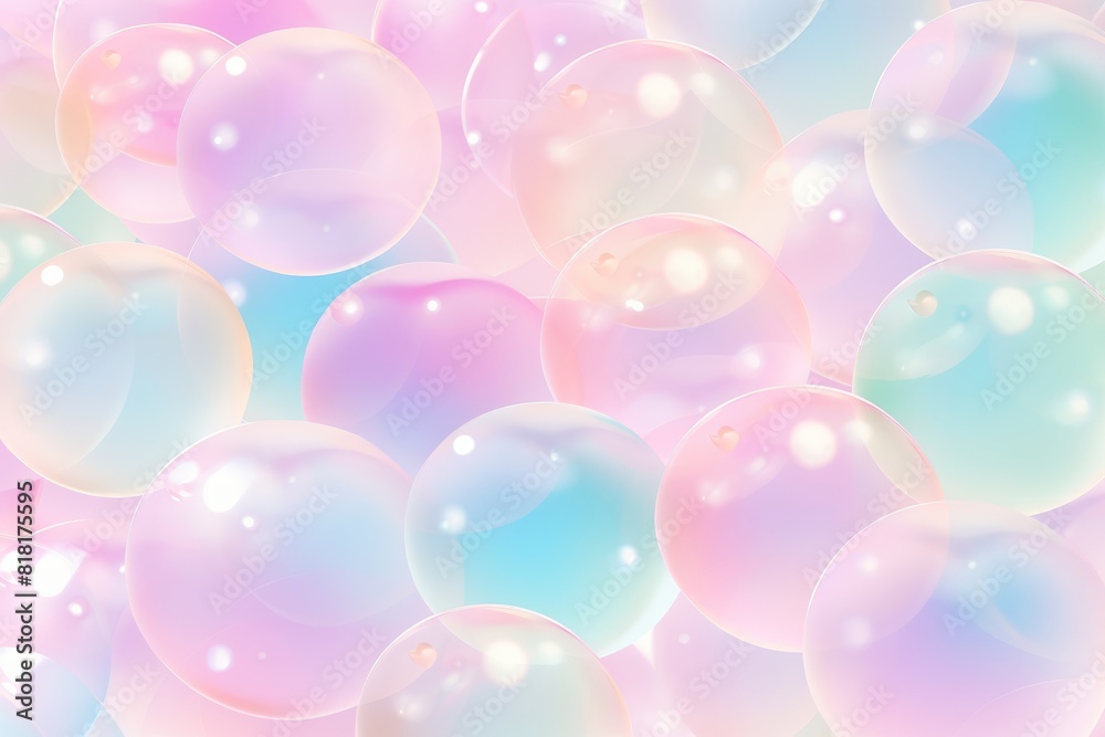 Wall mural a colorful background with bubbles. generative ai