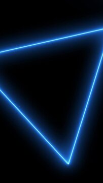 Abstract background with neon triangles. infinite loopable