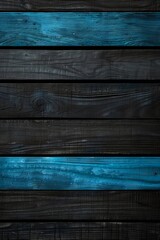 A black and blue wood plank background.