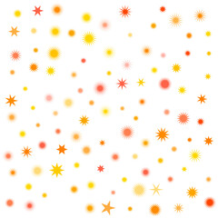 An isolated abstract cosmic star burst shape pattern background image design element.