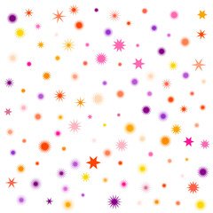 An isolated abstract cosmic star burst shape pattern background image design element.