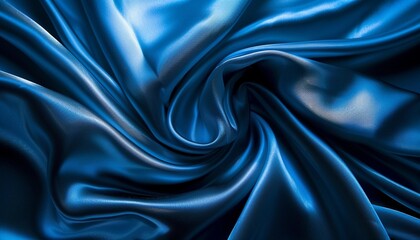 Fototapeta premium Abstract fabric background luxury blue satin texture design for social advertising and marketing 