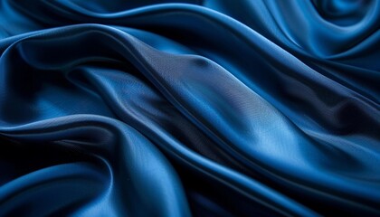 Fototapeta premium Abstract fabric background luxury blue satin texture design for social advertising and marketing 