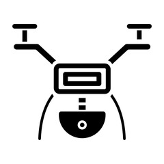 Camera Drone Glyph Icon Design