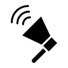 Loudspeaker Glyph Icon Design