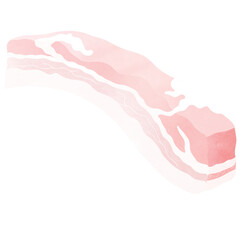 One piece of pork belly