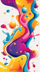 Vibrant Splash, Colorful Vector Background