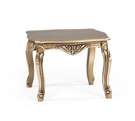 classic coffee table isolated on white background .