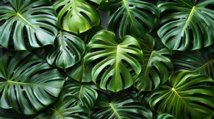  A tight shot of a wall adorned with lush green leaves, featuring a plant centrally positioned