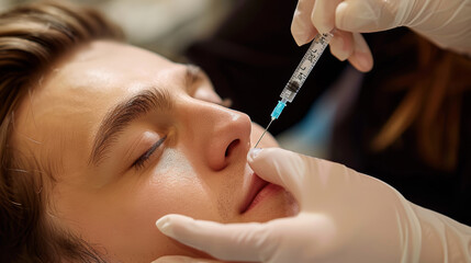 Botox in aesthetic medicine, specifically for a male client. 
