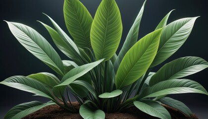 High-detail image of a lush green indoor plant with vibrant leaves, ideal for adding natural elements to any space.