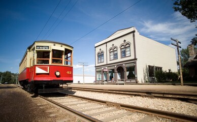 Naklejka premium Old-Fashioned Streetcar
