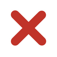 Fototapeta premium red cross mark