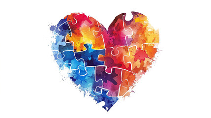 a colorful logo of autism with autism , autism awareness , Can be used for banners, backgrounds, badge, icon, medical posters, brochures, print and health care awareness campaign for autism