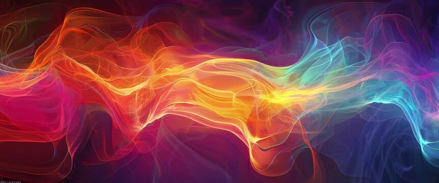 Abstract  colorful smoke swirling background 