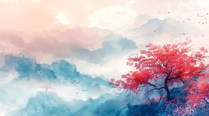 Chinese style illustration