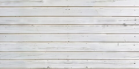 Obraz premium White wood planks on a wall.