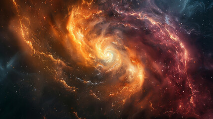 Galactic Background with Sumptuous Colors Explore the Breathtaking Beauty of Nebulas in Stunning Astrophotography