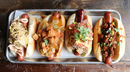 Cachorro-quente - Brazilian-style hot dogs with unique toppings