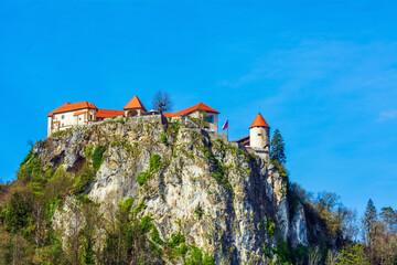 The castle of Bled in Slovenia