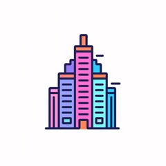 Fototapeta premium skyscraper on white background