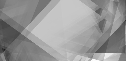 White geometric shapes background. Dynamic shapes compositio