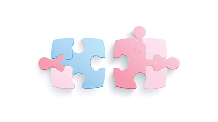 blue and pink pastel puzzle with autism , autism awareness , Can be used for banners, backgrounds, badge, icon, medical posters, brochures, print and health care awareness campaign for autism