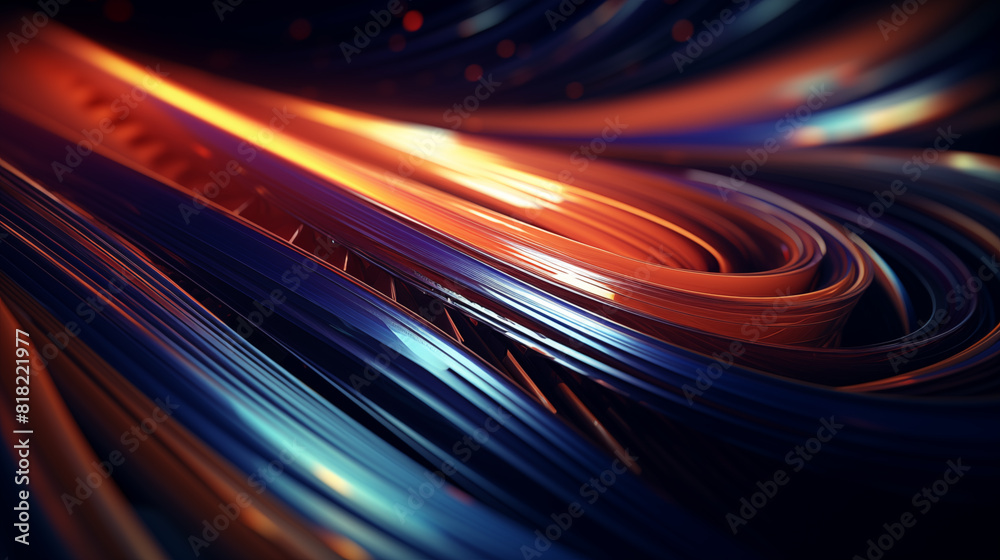 Wall mural artificial intelligence digital binary code abstract background technology futuristic. neon light ba