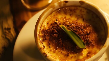 Quindim - a baked coconut custard dessert