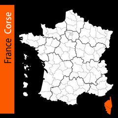 Carte de France / Corse	