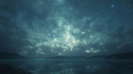 Abstract underwater loop with sunlight beams and bubbles rising through a dark blue ocean